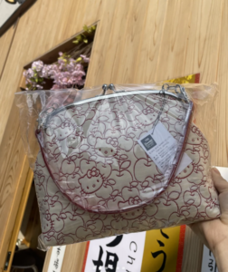 京都必買包包：京都清水寺hello Kitty口金包