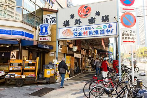 東京早上景點築地場外市場清晨美食攤位